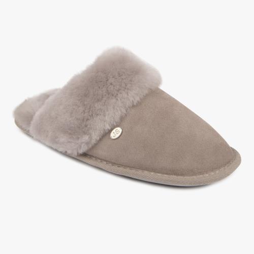 Ladies Duchess Sheepskin Slippers Dove Extra Image 2